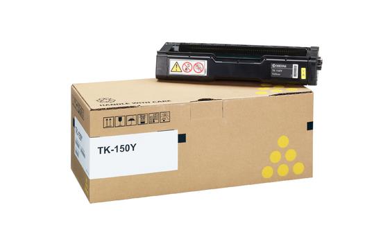 9412768  1T05JKANL0 Toner Kyocera TK-150Y, gul  toner 6.000 sider ved 5 %